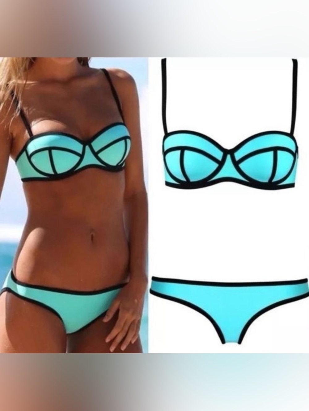 Triangl Neoprene Bikini Set S/XXS - Picture 4 of 11